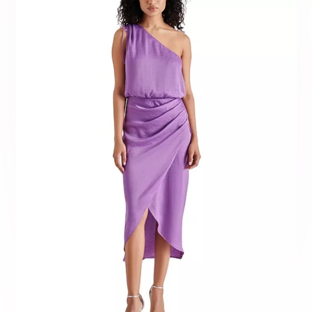 Steve Madden Adele One-Shoulder Purple Dress •NWT•